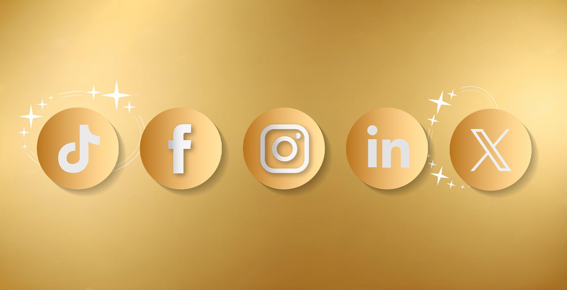 imagen de redes sociales estilo dorado