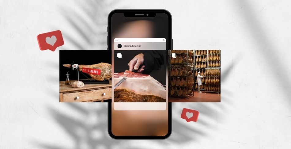 imagen de teléfono con perfil social de instagram de concesionario de doches
